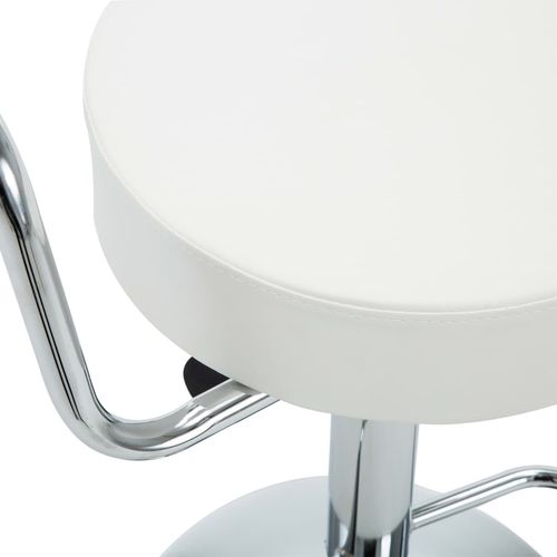 Okretni barski stolci od umjetne kože 2 kom bijeli slika 8