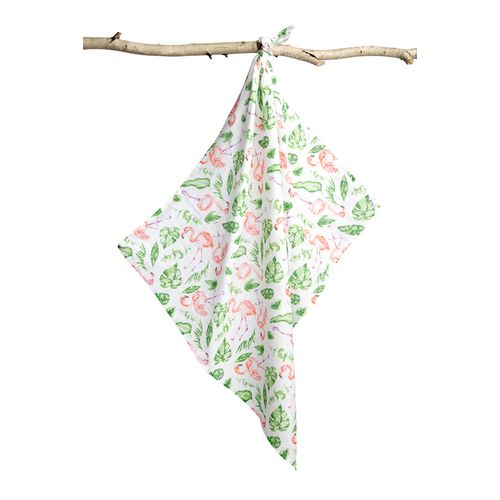 Sensillo muslin pelena 70x80cm flamingo slika 2