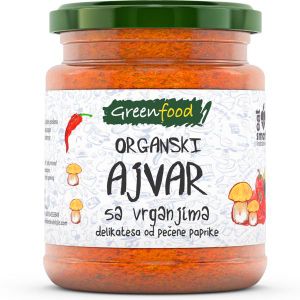 Greenfood Ajvar Blagi Sa Vrganjima Eko 280g