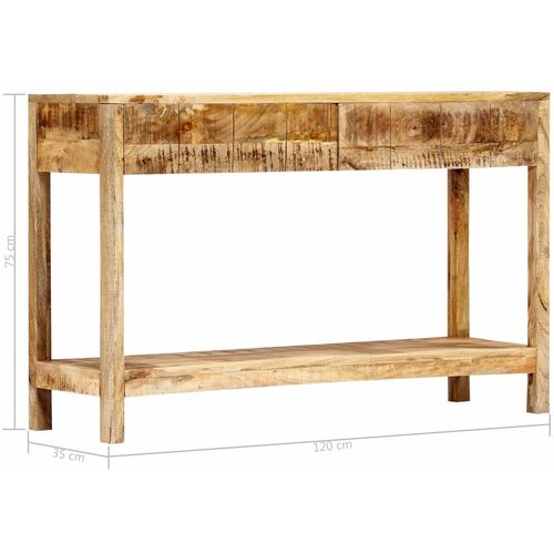 Konzolni stol od masivnog drva manga 120 x 35 x 75 cm slika 13