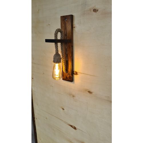 Zidna Lampa od Punog Bora 'Ahşap Aplik 23 Walnut' slika 1