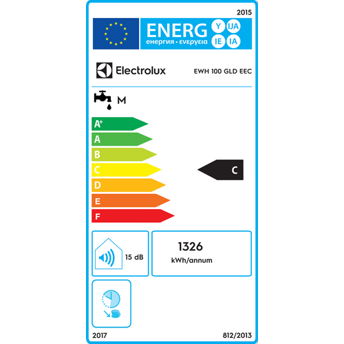 Electrolux Bojler 100 lit., 2000W, X-Heat suhi grijaći element - EWH 100 GLD EEC slika 6