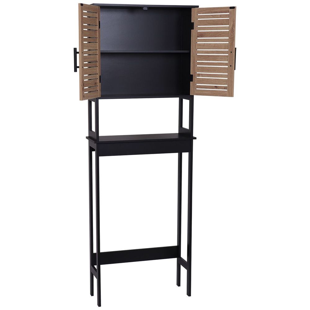 Tendance kupatilski ormarić sa 2 vrata i policom Bergen 63X23X179Cm Mdf Crno Wood 9904763 slika 2