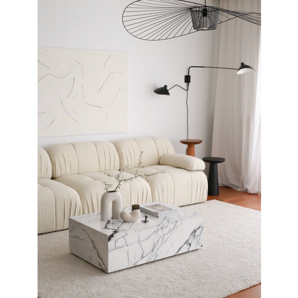 Soli 3 Sjedala - Bijela Troosna Sofa slika 5