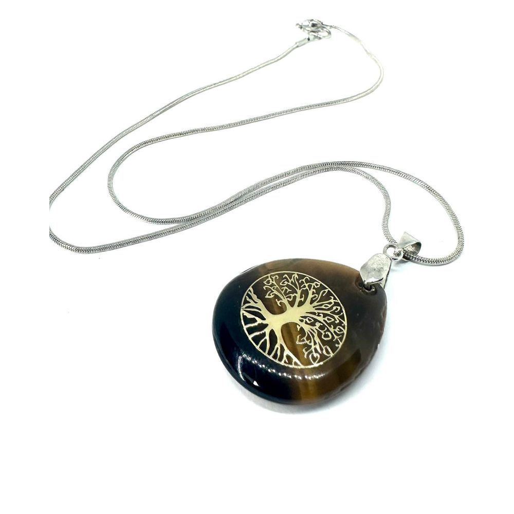 Poludrago kamenje Ogrlica - Golden Tree of Life slika 1