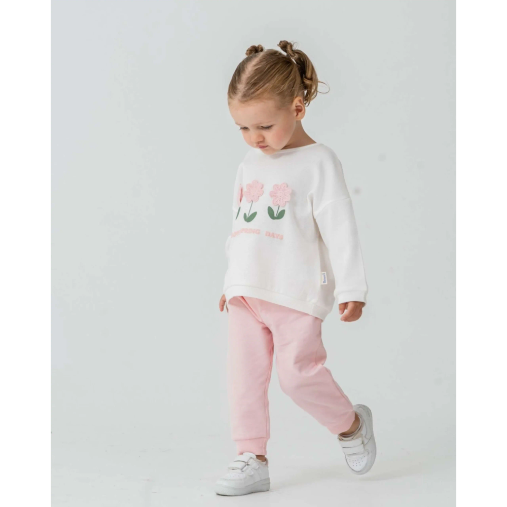 Miniworld Komplet trenerka za bebe, Pastelno roza slika 2