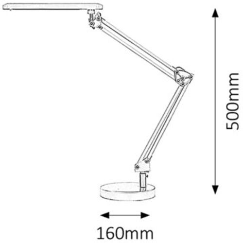 Rabalux Colin stona lampa 5,6W led, crna slika 3