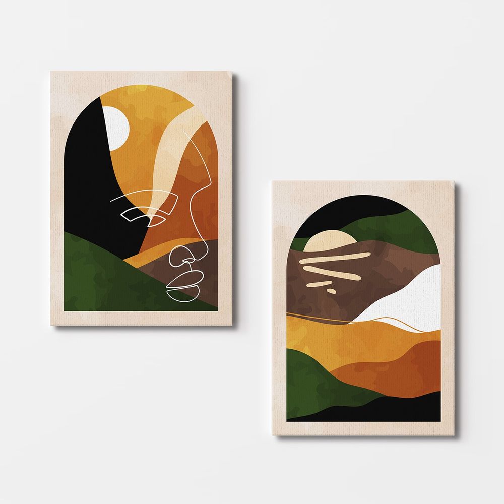 Dekorativna Slika na Platnu, Multikolor, 70 x 100 cm (2 Dijela) slika 3