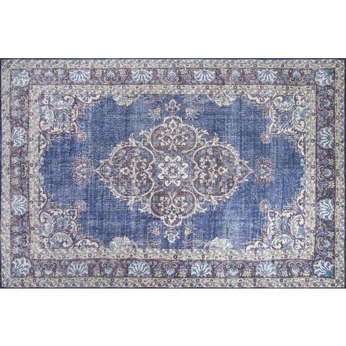 Conceptum Hypnose Blues Chenille - Tamnoplavi AL 249 Višebojni Tepih (140 x 190) slika 2