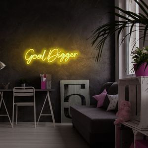 Wallity Ukrasna plastična LED rasvjeta, Goal Digger - Yellow