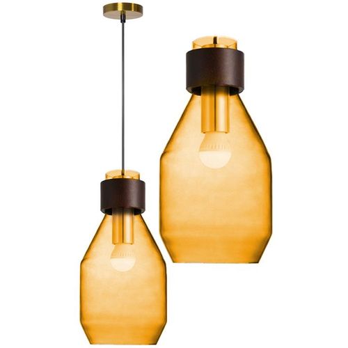 TOOLIGHT Staklena stropna svjetiljka narančasta APP434-1CP slika 6