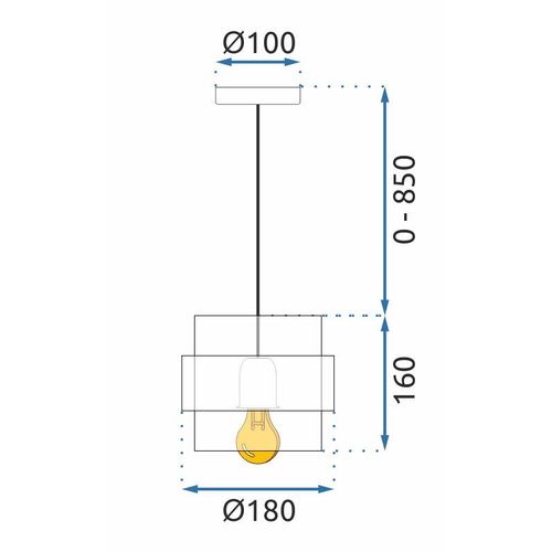 Lampa Viseća APP1236-1CP Gold slika 4