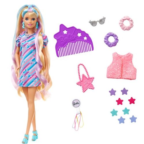 Barbie lutka Totally Hair plava slika 5