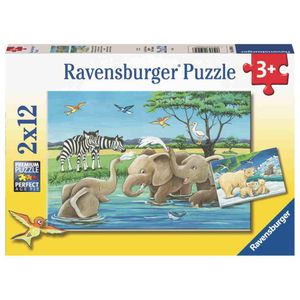 Ravensburger Puzzle Životinje Svijeta 2x12 Komada