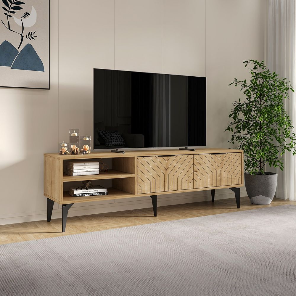 TV Stalak Regina u boji safirnog hrasta slika 2