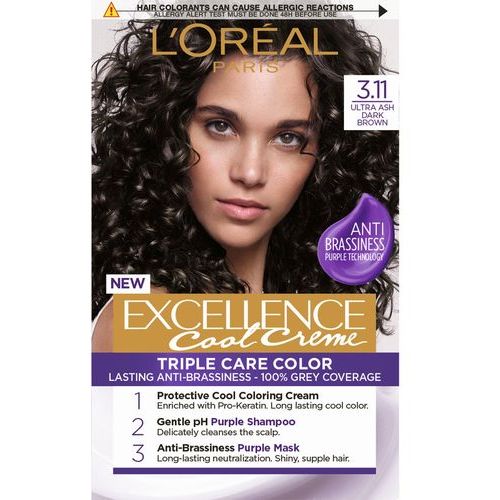 L'Oreal Excellence Farba Za Kosu 3.11 Ultra Ash Dark Brown slika 1