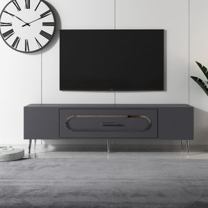 TV stalak Dekop3, boje antracit i srebrna