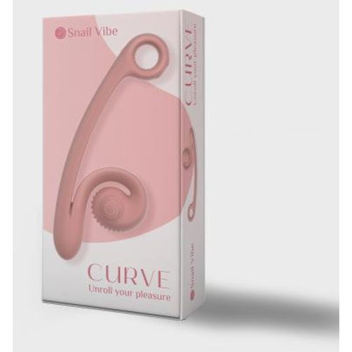 Snail Vibe Curve Duo Vibrator - Peachy Pink slika 6