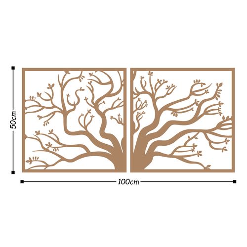 Wallity Metalna zidna dekoracija, Tree2 - Copper slika 3