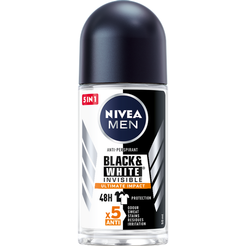 NIVEA DEO Black&White Ultimate Impact roll-on za muškarce 50ml slika 1
