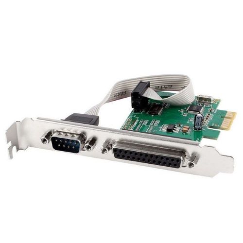 Gembird PEX-COMLPT-01 COM serial port + LPT port PCI-Express add-on card, with extra low-profile bracket slika 1