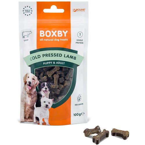 Boxby Poslastica za pse Puppy & Adult Grain Free Janjetina, 100 g slika 1