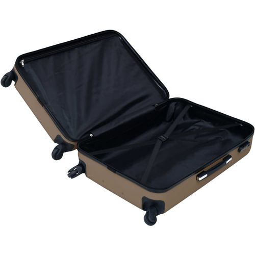 3-dijelni set čvrstih kovčega smeđi ABS slika 25