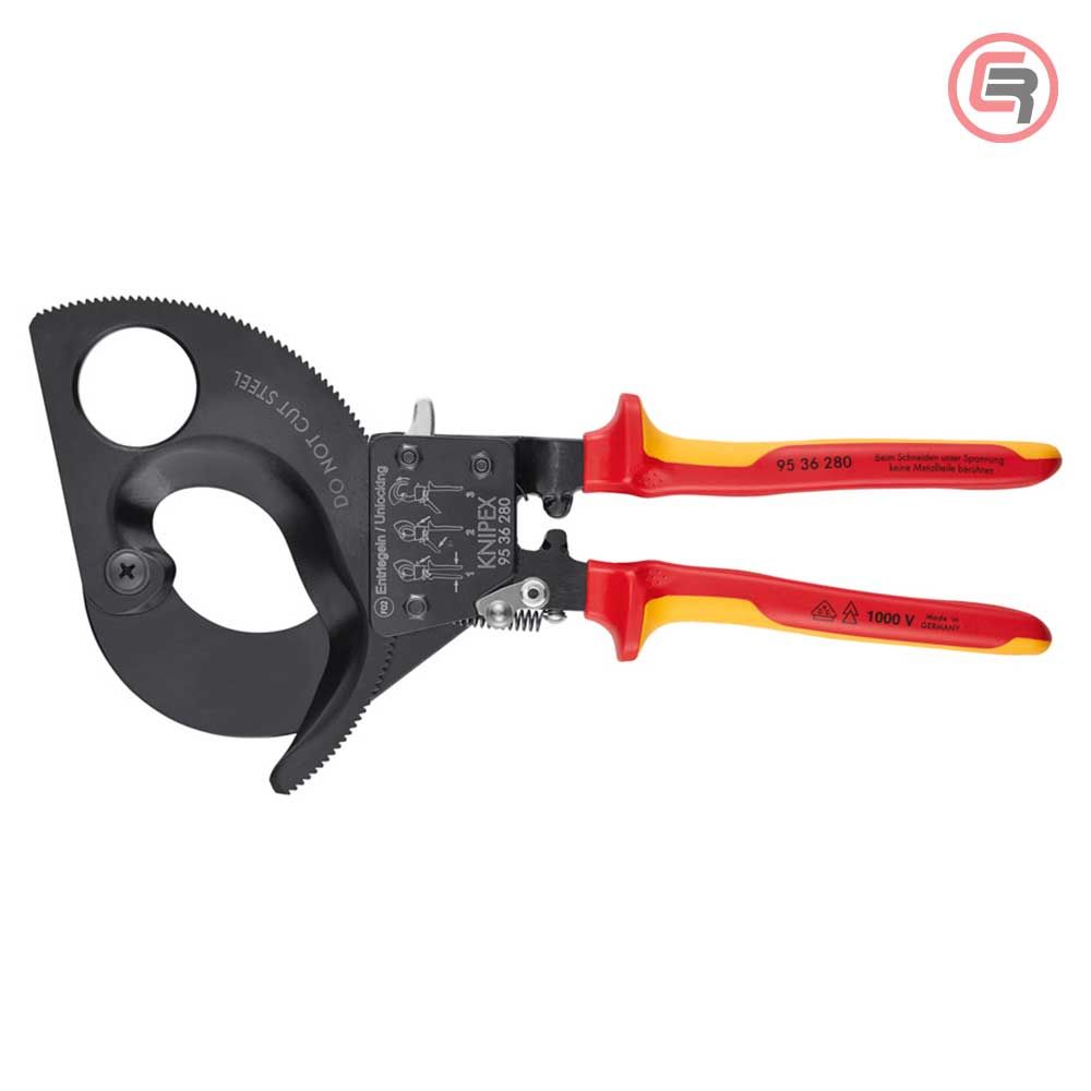Knipex Škare Makaze 280mm Za Kablove fi 52mm / 380mm2 / 1000V - 95 36 280 slika 3