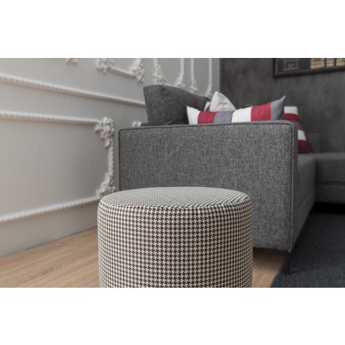 Atelier Del Sofa Felix - Houndstooth Antracit Beli Tufet slika 3