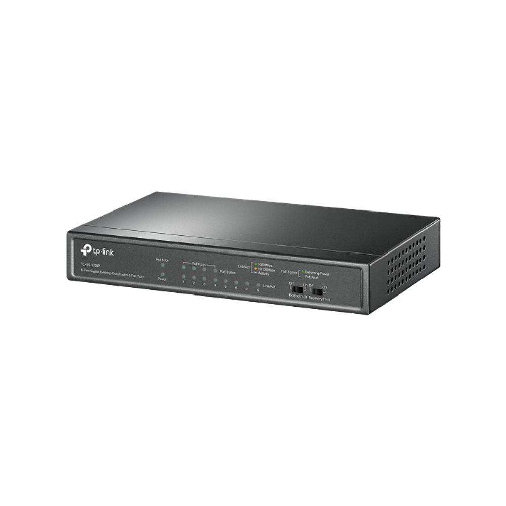 TP-Link TL-SG1008P 8-portni gigabitni desktop switch s 4 PoE+ porti slika 1
