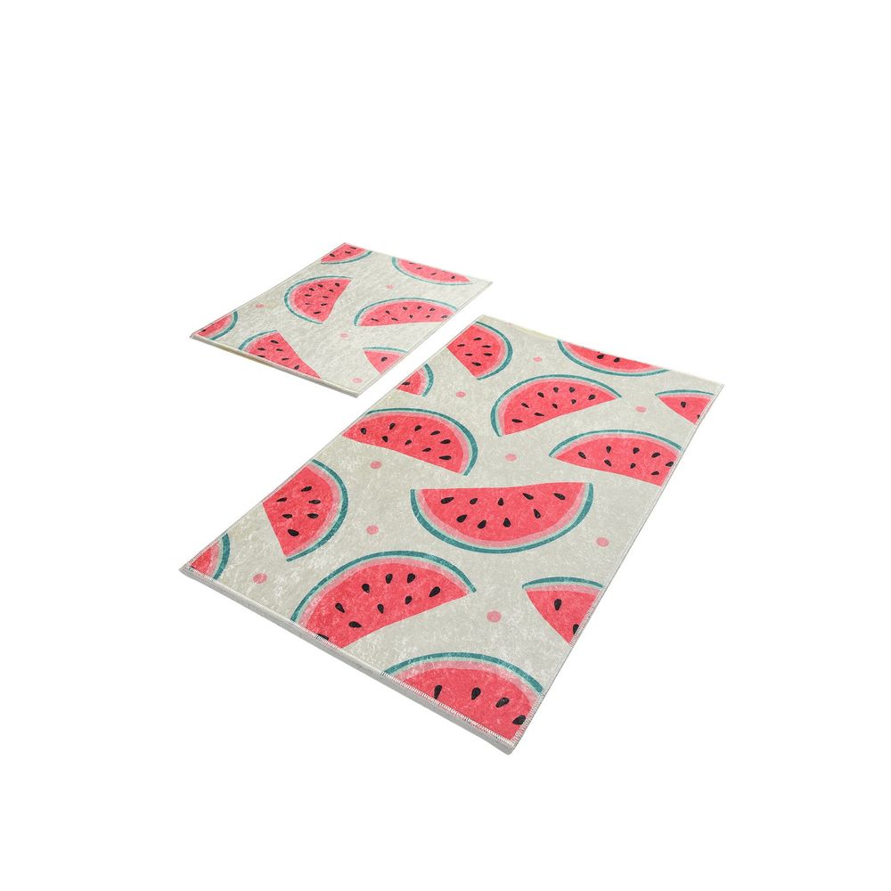 Set Kupatilskih Prostirki Karpuz Djt Multicolor (2 Komada) slika 2