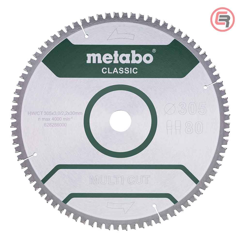 Metabo List Kružne Pile 305 × 3 / 2,2 × 30 / Z = 80 Multi Cut Classic – 628286000 slika 1