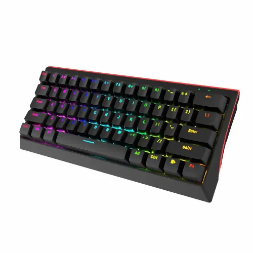 Marvo Hecate 61R KG962 Tastatura mehanička, crveni svičevi, pozadinsko osvetljenje crna slika 3