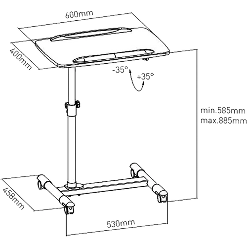 Maclean Stalak za laptop do 17" - MC-671 slika 4