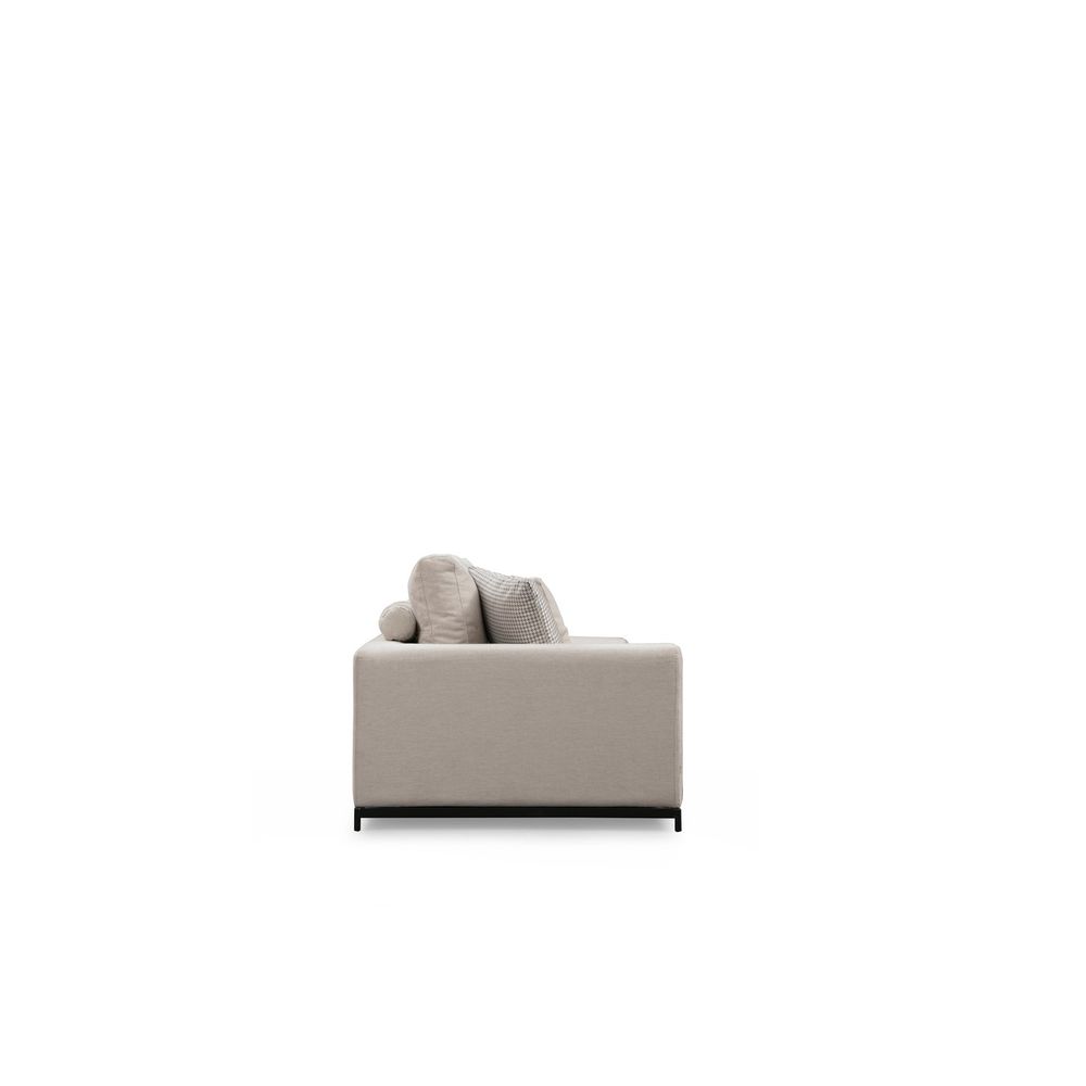 Sofa sa Bočnim Stolom - Bež, 4-Sjedala slika 8