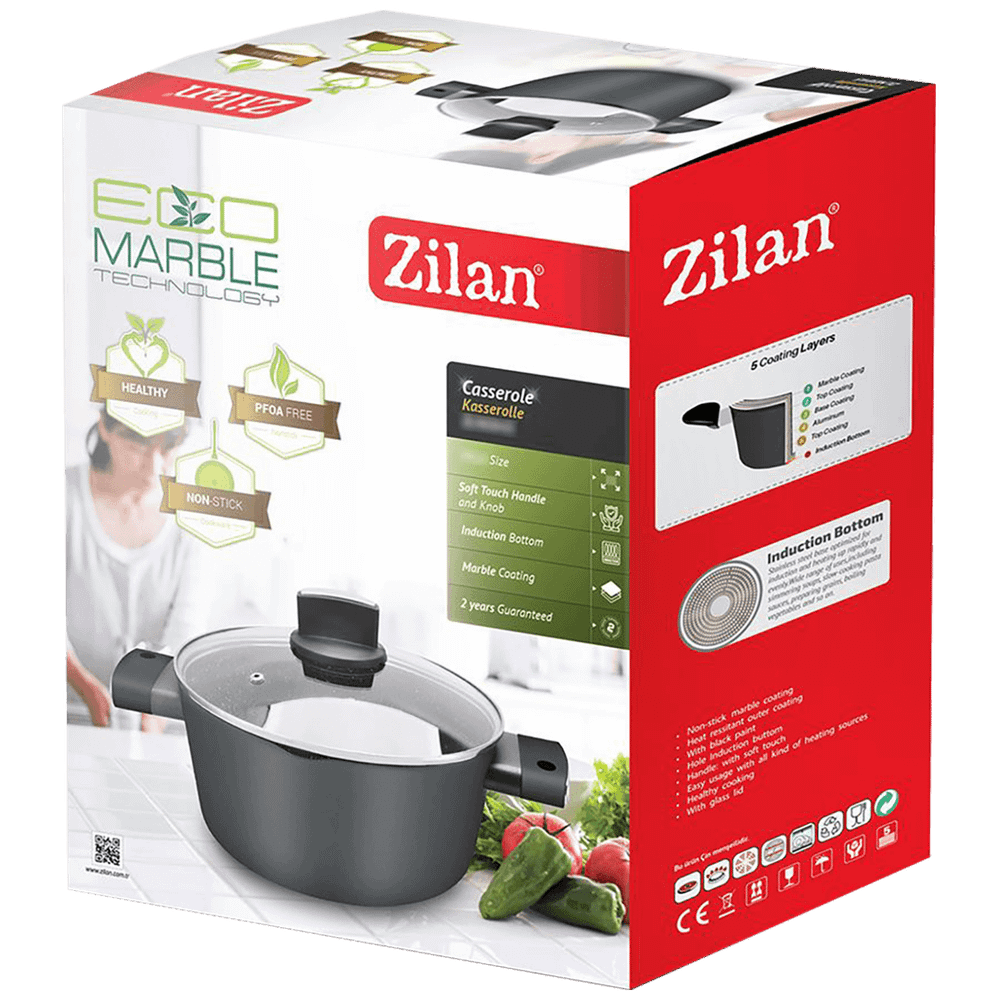 ZILAN lonac sa staklenim poklopcem, 26 cm slika 2