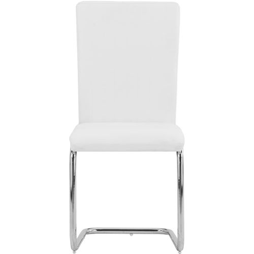 Konzolne blagovaonske stolice od umjetne kože 6 kom bijele slika 24