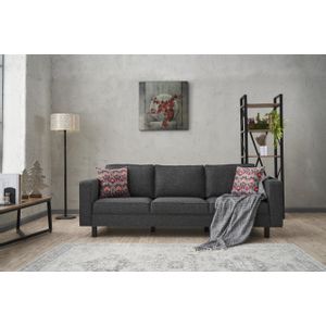 Atelier Del Sofa Trosjed, Antracit, Kale Linen - Anthracite