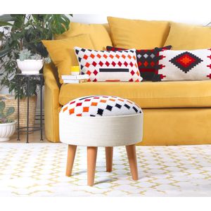 Farm - White White Pouffe