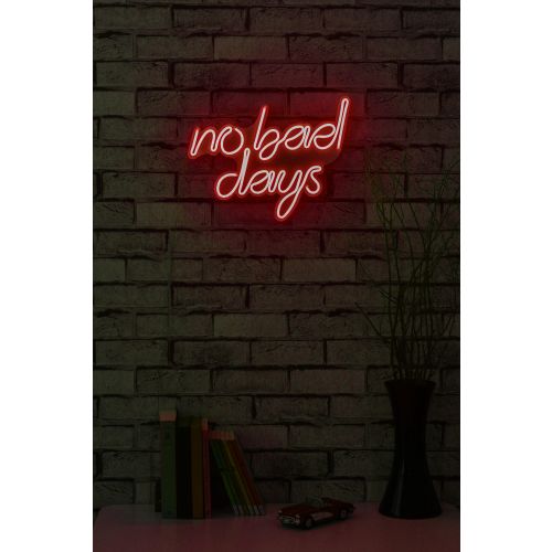 Wallity Ukrasna plastična LED rasvjeta, No Bad Days - Red slika 2