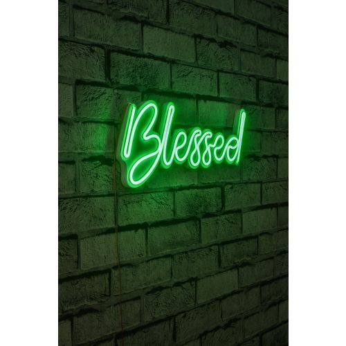 Wallity Ukrasna plastična LED rasvjeta, Blessed - Green slika 1