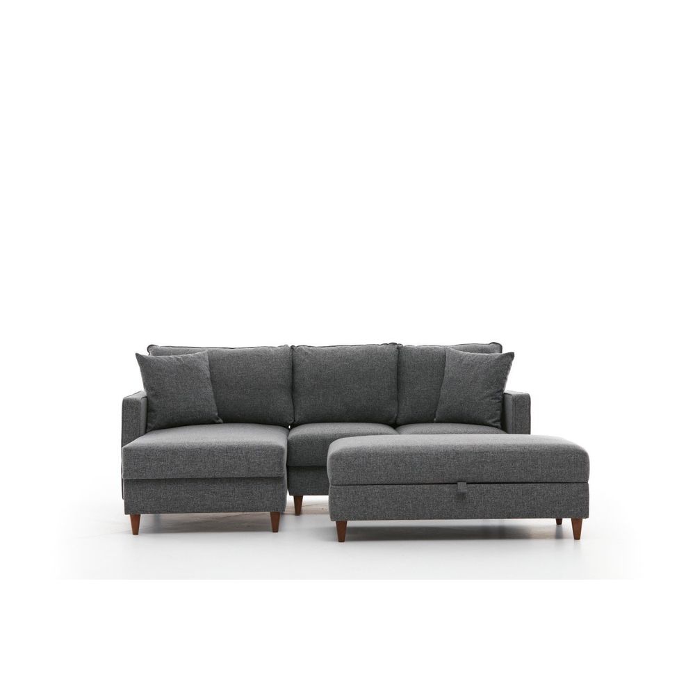Eva Left - Grey Ugao Sofa u Boji Sive slika 5
