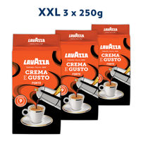 Lavazza Mljevena kava Crema E Gusto Forte XXL Pakiranje 3x250g