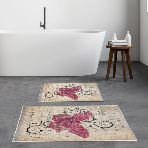 KT421 Multicolor Bathmat Set (2 Pieces) slika 1