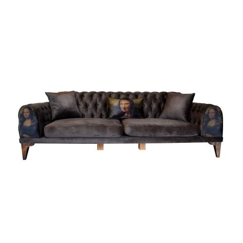 Anchiano Brown 3-Seat Sofa slika 1