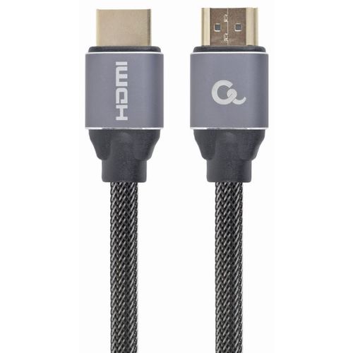 Gembird CCBP-HDMI-1M MONITOR Cable, Premium Series, High speed HDMI 4K with Ethernet, HDMI/HDMI M/M, Gold Plated, Braided, 1m slika 1
