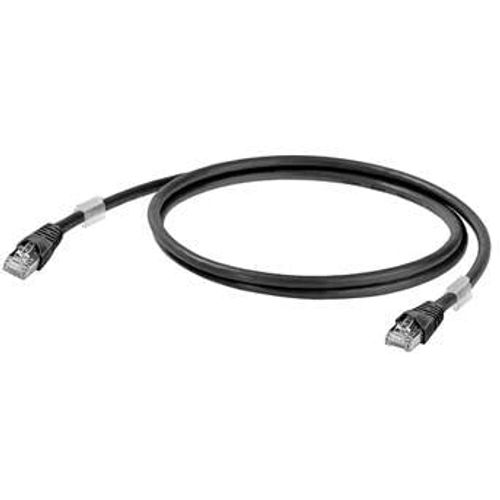 Weidmüller 1251610005 RJ45 mrežni kabel, Patch kabel cat 6a S/FTP 0.50 m crna UL certificiran 1 St. slika 3