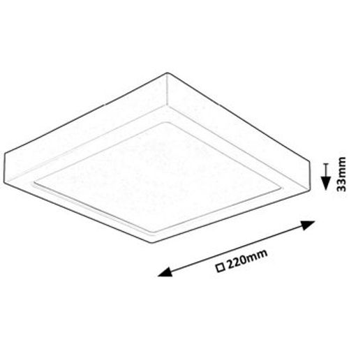 Rabalux Shaun2 ugradna plafonska lampa 220mm 71203 slika 2