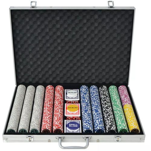 Set za Poker s 1000 Laserskih Žetona Aluminijum slika 2