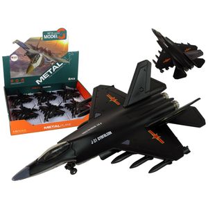 Borbeni avion sa svjetlosnim efektima 1:72 crni